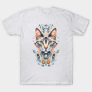 Cute Cat Illusion Design, Funny Cat Lover Gift Idea T-Shirt